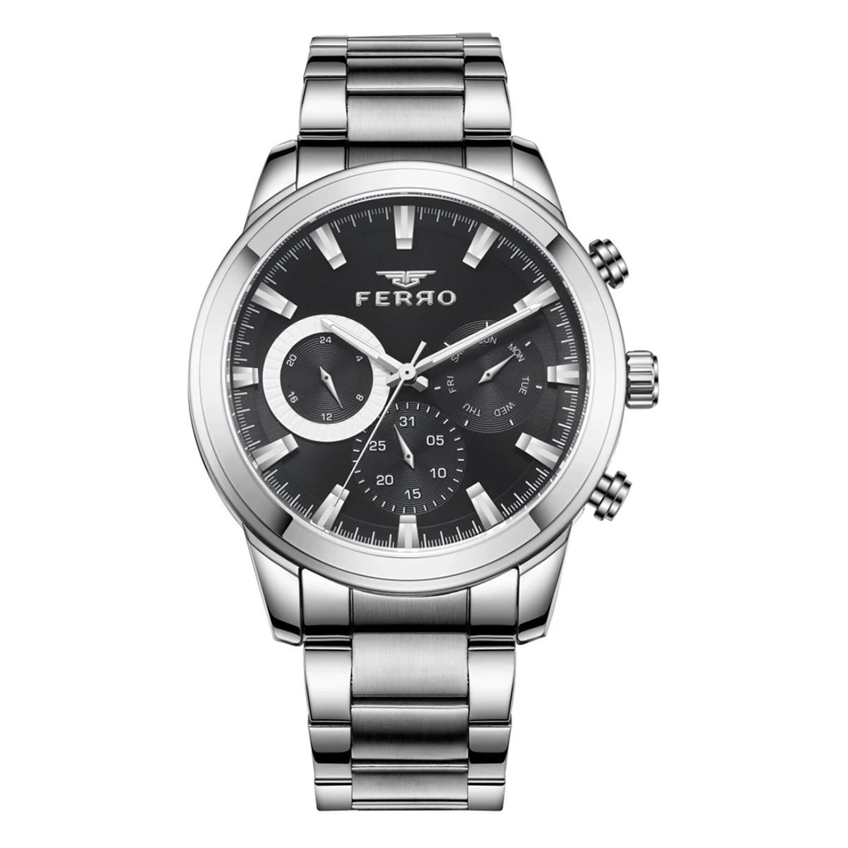 MONTRE FERRO HOMME M.FONCTION ACIER